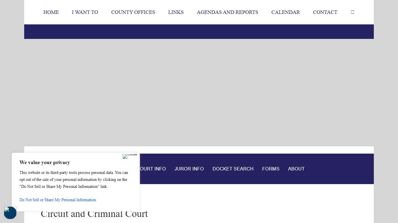 Circuit and Criminal Court – Anderson County, Tennessee